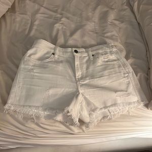 White Aerie jean shorts